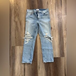 Agolde Light Blue Distressed Jeans